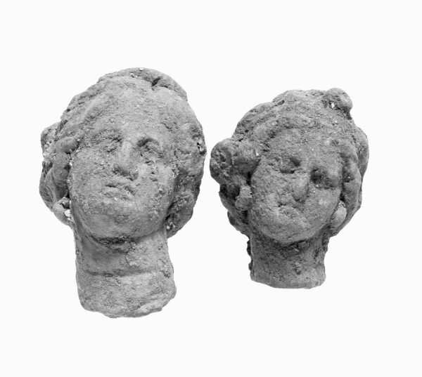 Unknown, Head with Melon Coiffure and Wreath