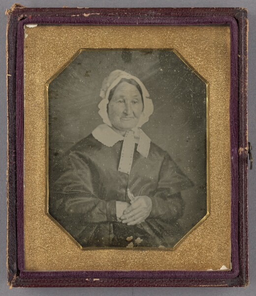 Unknown, [Portrait of an Elderly Woman in Matron Cap]