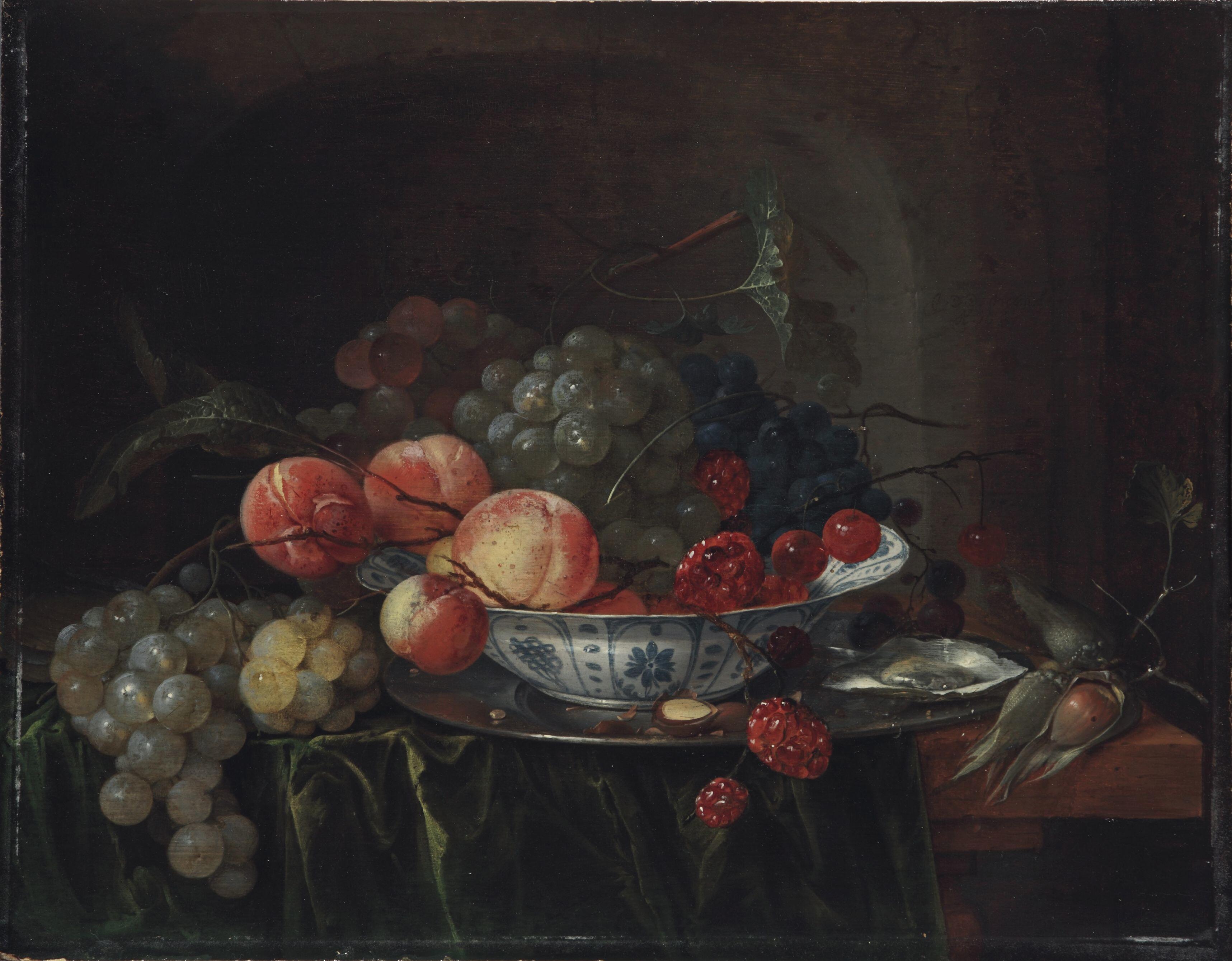 Jan Davidsz. de Heem, Still Life of Fruit in a Wan-Li Bowl