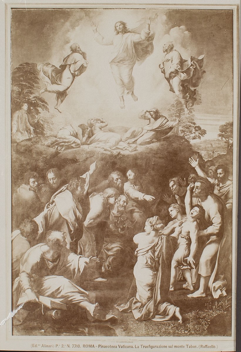 Fratelli Alinari, Raffaello Sanzio: Die Verklärung Christi auf dem Berg Tabor. Vatikanische Museen, Pinakothek, Rom