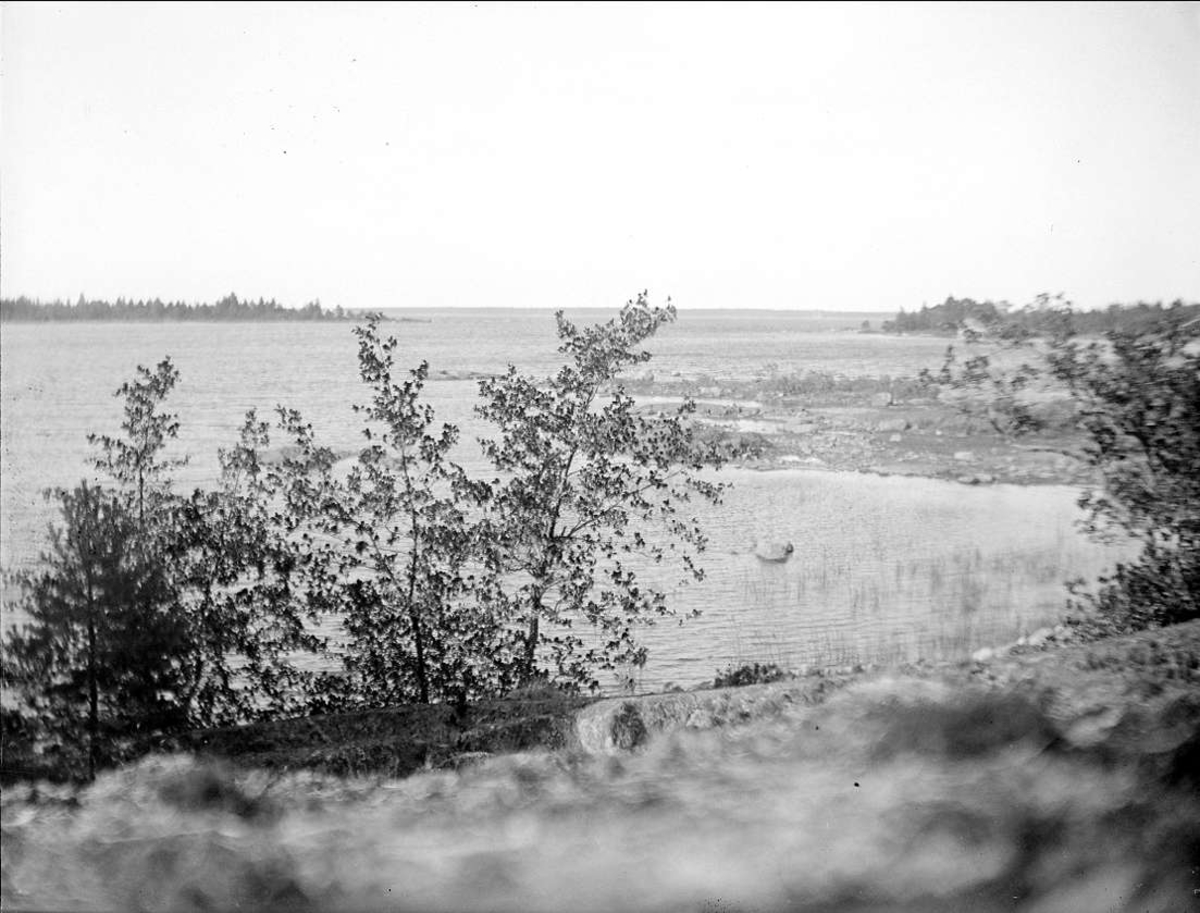 August Fredrik Schagerström, Skinnäsviken och Gräsö, från Öregrund, Uppland juli 1924