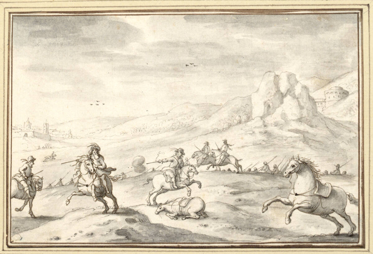 AlbertFlamen, Reitergefecht (IV-29)