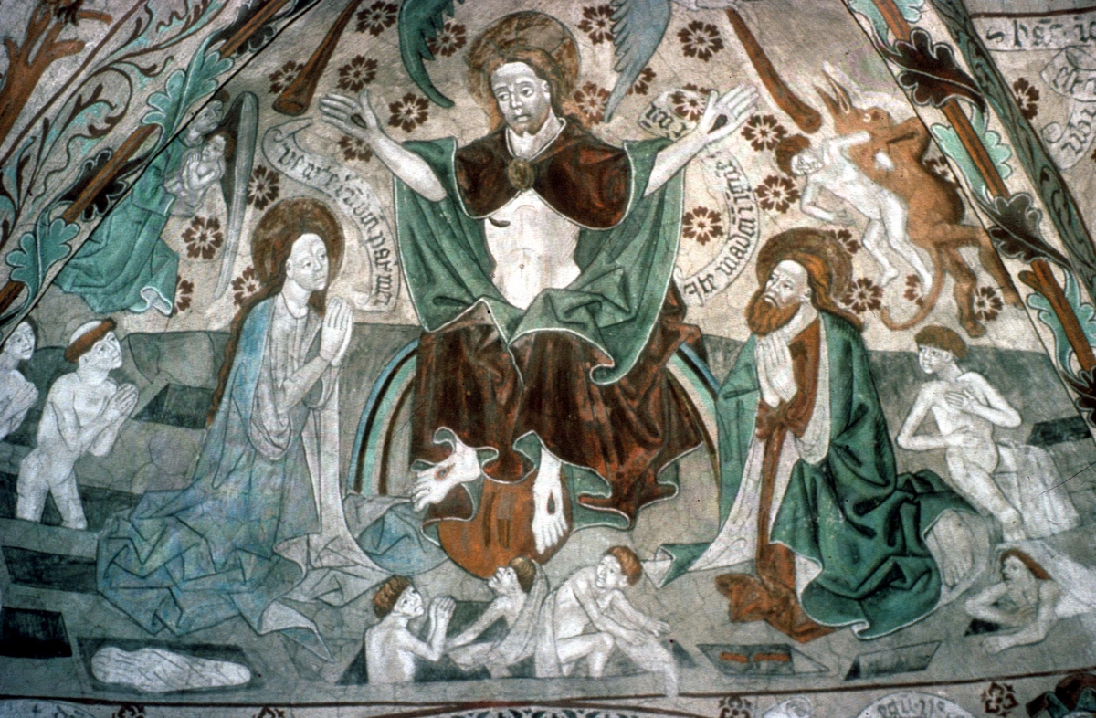 Ola Ehn, Lime Painting in Harkberga Church, Uppland 1980