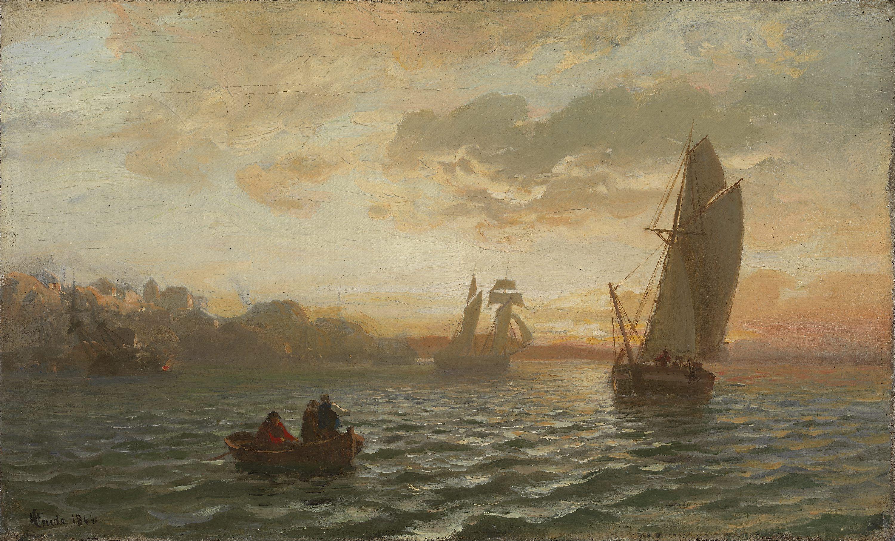 Hans Gude, View from the Oslofjord