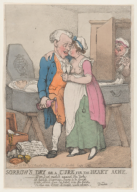 Thomas Rowlandson, Sorrow's Dry or a Cure for the Heart Ache