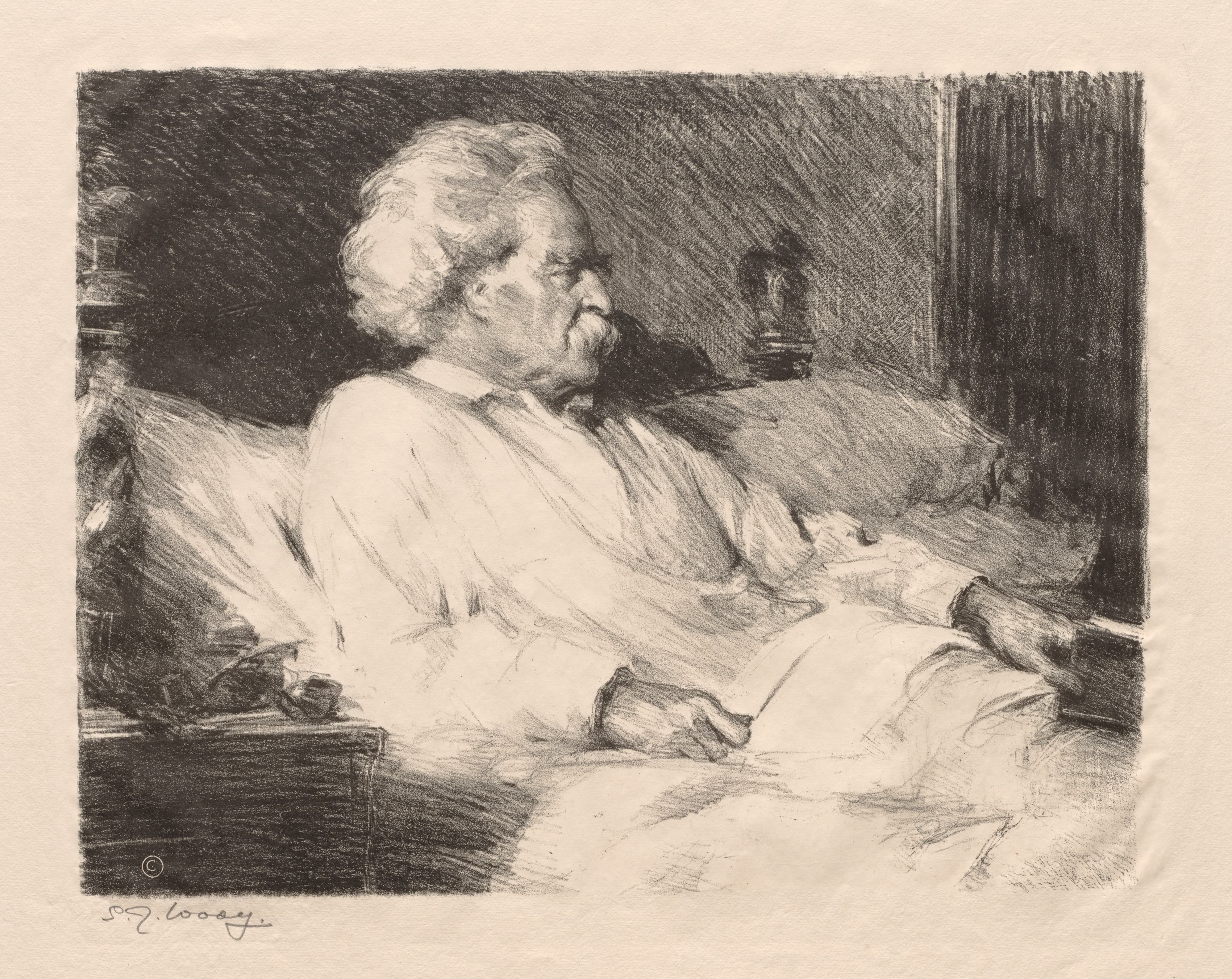 Samuel Johnson Woolf, Mark Twain