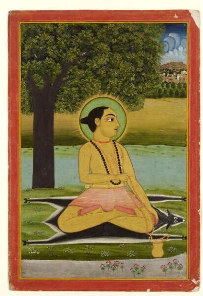 Unknown, Holy man seated on a gazelle skin
