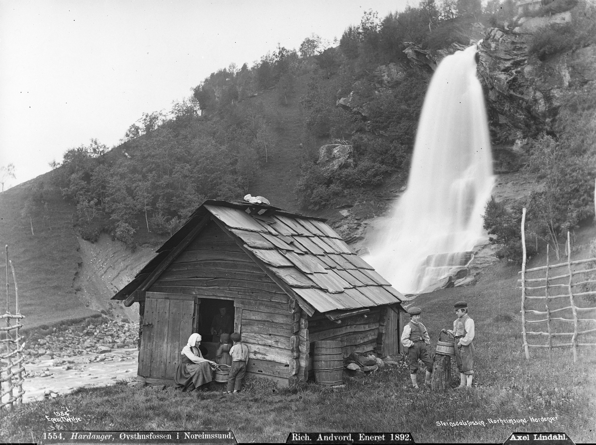 Axel Lindahl, Prot: Øvsthusfossen Nordheimsund Neg: Steindalsfosen Nordheimsund Hardanger