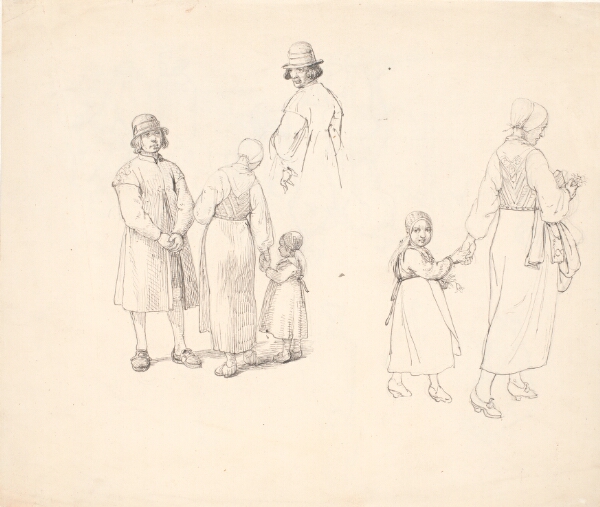 Wilhelm Marstrand, Studieblad med Dalarfolk