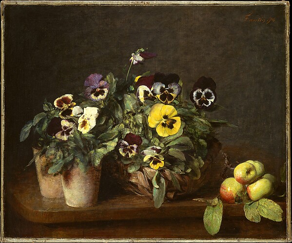 Henri Fantin-Latour, Still Life with Pansies