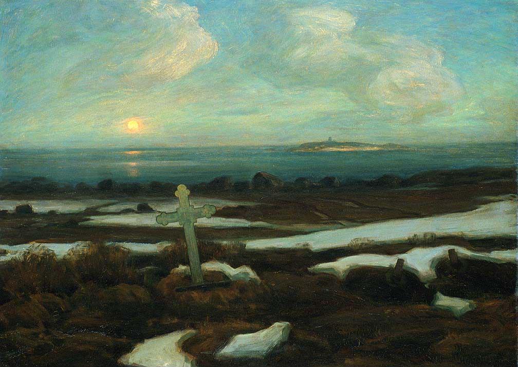 Thorolf Holmboe, Graveyard in Lofoten