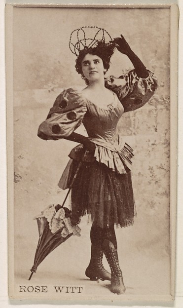 Kinney Brothers Tobacco Company, Rose Witt, from the Actresses series (N245) issued by Kinney Brothers to promote Sweet Caporal Cigarettes