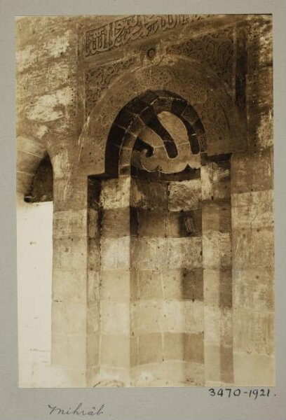 K.A.C. Creswell, Mihrab of the mausoleum of Amir Sulayman, Cairo