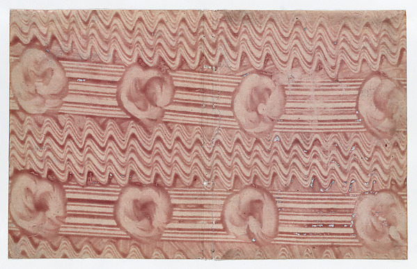 Anonymous, Book cover with overall red curved line pattern