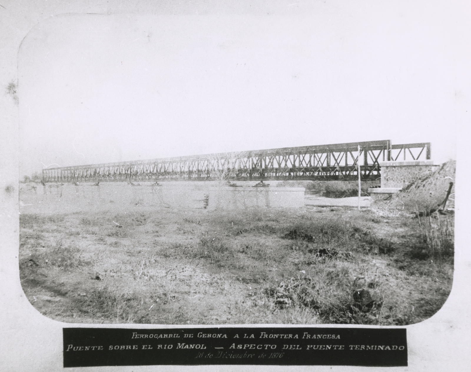 Desconegut, Bridge over the Manol- River Appearance of the bridge terminated