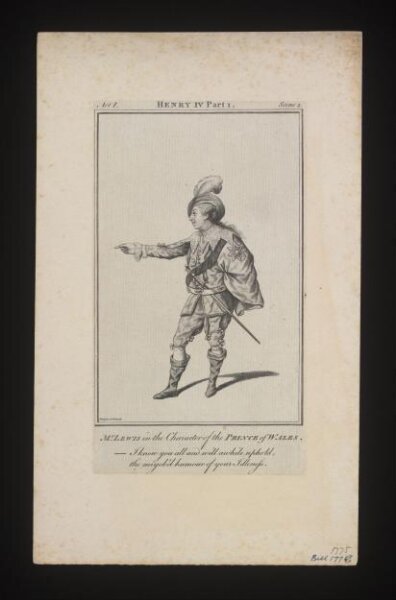 Unknown, Mr. Lewis in the character of the Prince of Wales