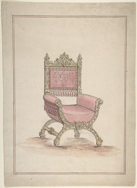 Anonymous, British, 19th century, Gothic Style Chair