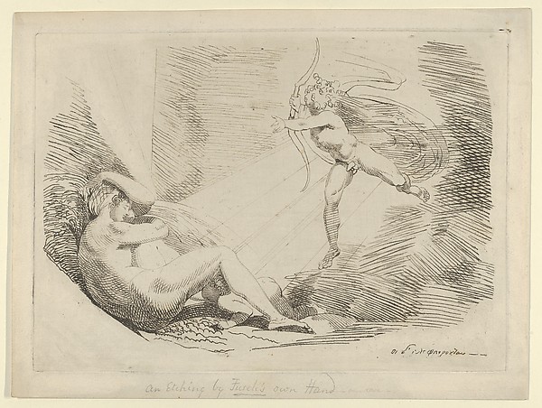 Henry Fuseli, Chrysogone Conceives, in a Ray of Sunshine, Amoretta and Belphoebe (Edmund Spenser, "The Faerie Queene, III, vi)