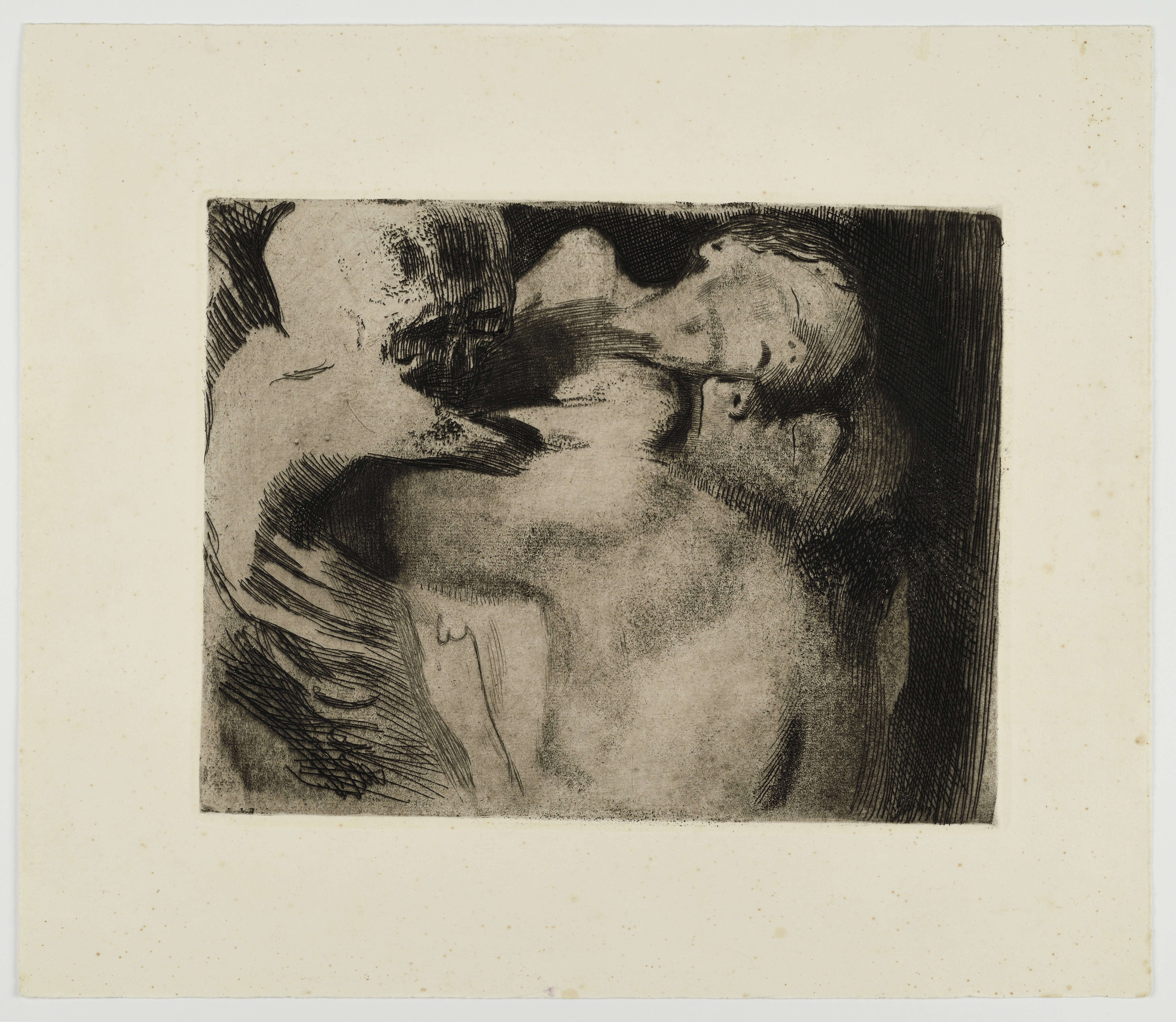 Unknown artist, "Tod und Frau um das Kind ringend"