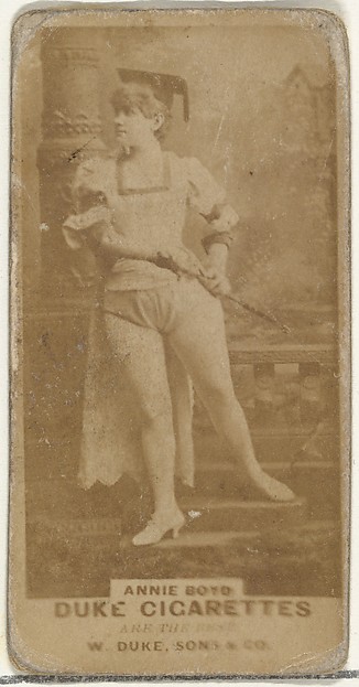 W. Duke, Sons & Co., Annie Boyd, from the Actors and Actresses series (N145-7) issued by Duke Sons & Co. to promote Duke Cigarettes