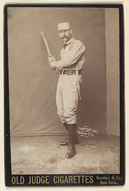 Goodwin & Company, C. M. Smith, Shortstop, Pittsburgh, from the series Old Judge Cigarettes