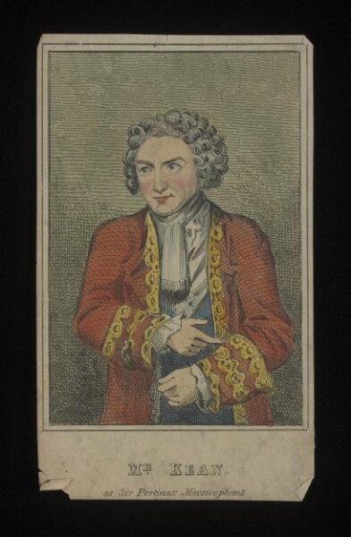 Unknown, Mr Kean as Sir Pertinax Macsicophant