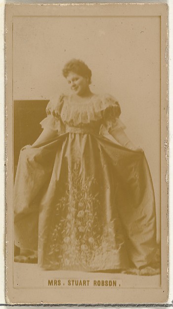 W. Duke, Sons & Co., Mrs. Stuart Robson, from the Actors and Actresses series (N145-8) issued by Duke Sons & Co. to promote Duke Cigarettes