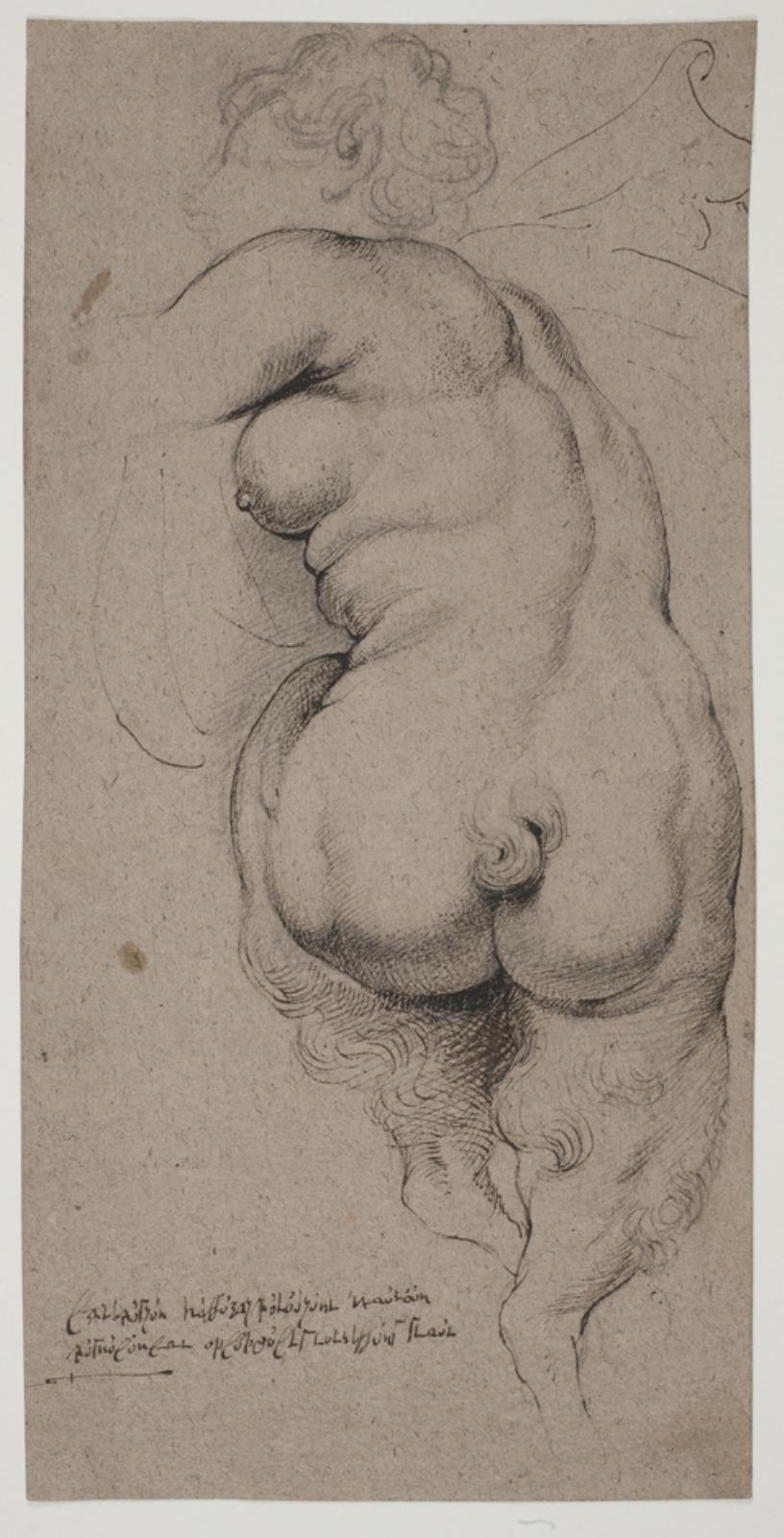 Willem Panneels, Kvindelig faun, set bagfra