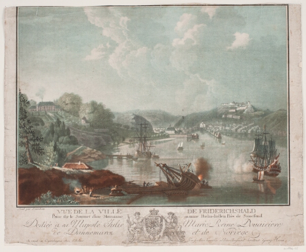 Georg Haas, Vue de la ville Frederikshald