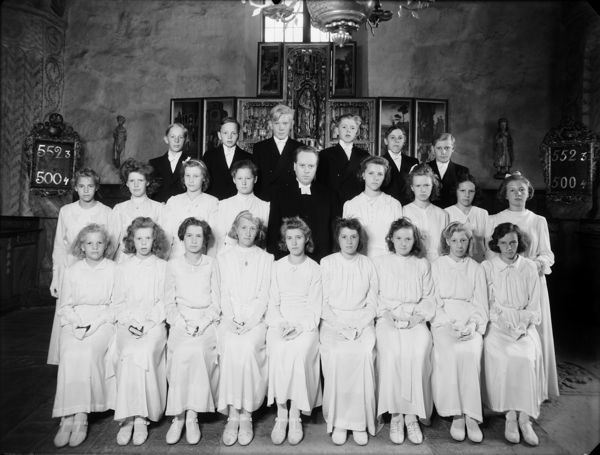 Skötsner-Edhlund, Konfirmander, Valö socken, Uppland 1930