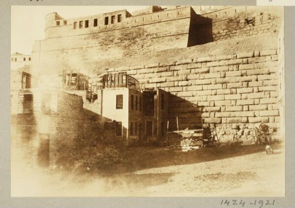K.A.C. Creswell, South end and remains of earlier extension in the Citadel of Salah el-Din, Cairo