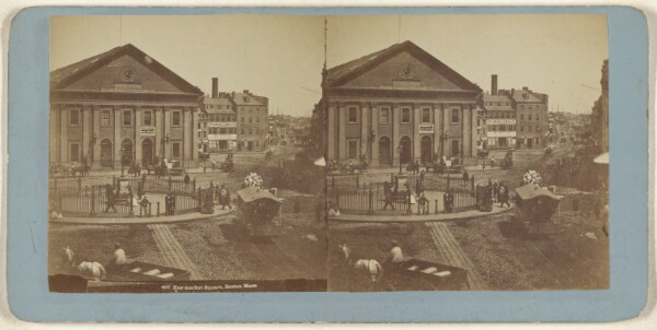 Edward Bierstadt, Hay-market Square, Boston, Mass.