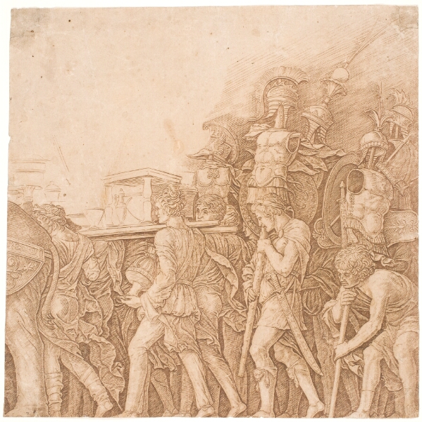Andrea Mantegna, Soldater bærende trofæer