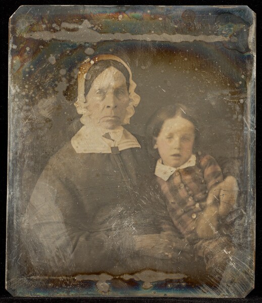 Jacob Byerly, [Portrait of an Elderly Woman in Matron Cap with Child]