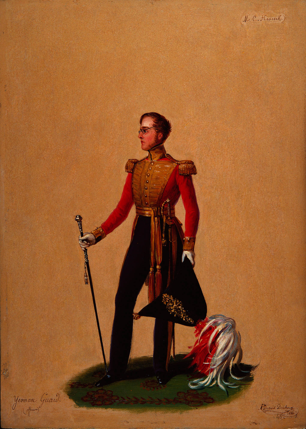 Alexandre Jean Dubois-Drahonet, Exon Charles (or Samual) Hancock, the King's Body Guard of the Yeomen of the Guard