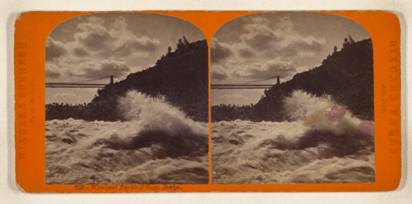 George E. Curtis, Whirlpool Rapids & Susp. Bridge. [Niagara Falls, New York]