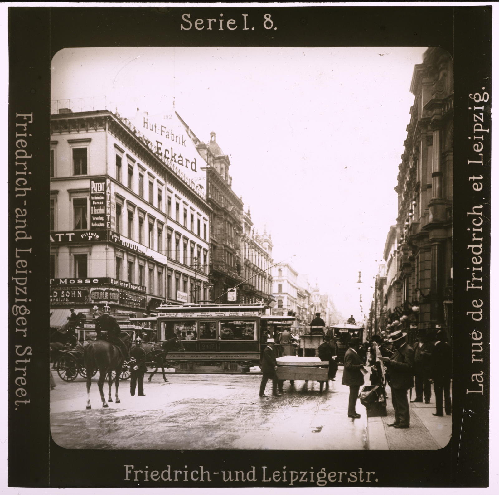 Desconegut, Friedrich-und Leipzigerstr. Projection für Alle