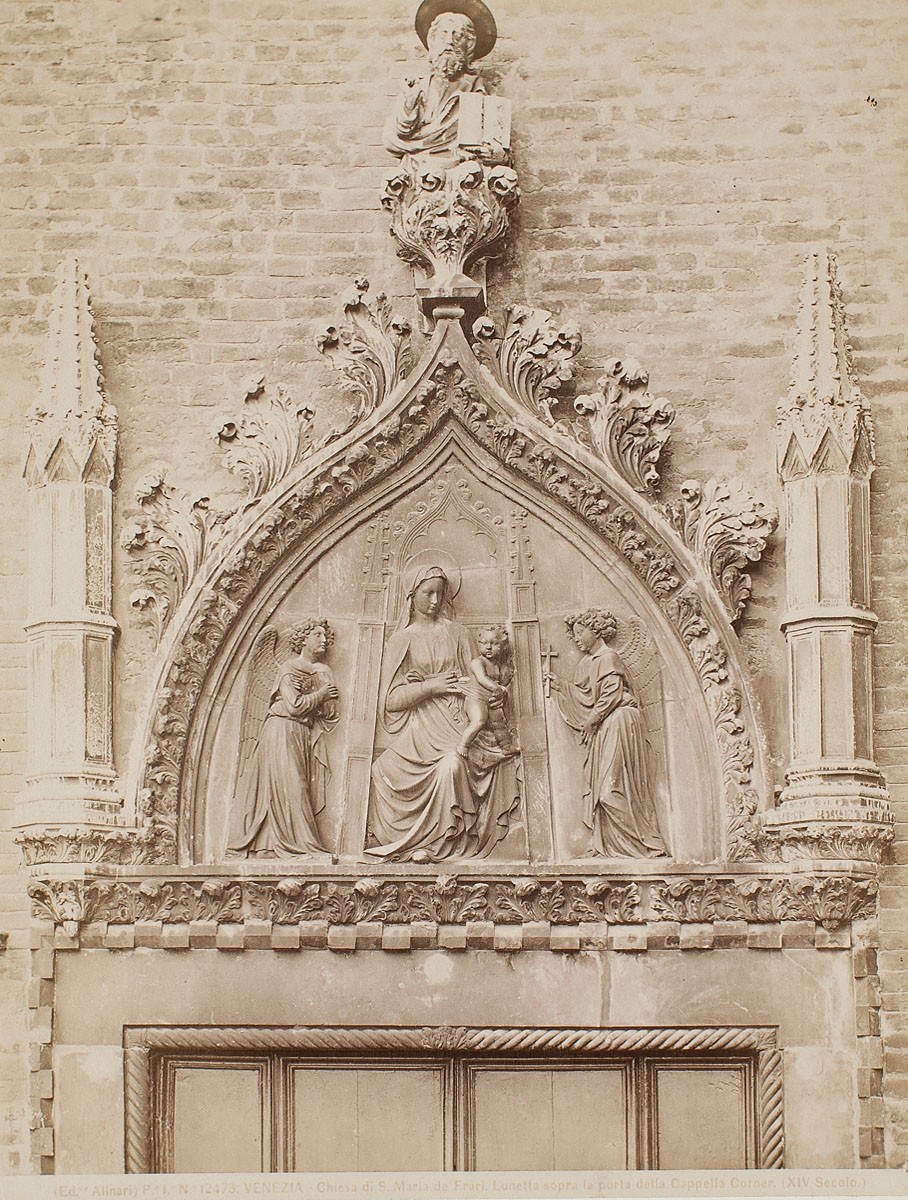 Fratelli Alinari, Kirche S. Maria dei Frari, Lünette über der Tür der Cappella Corner, Venedig