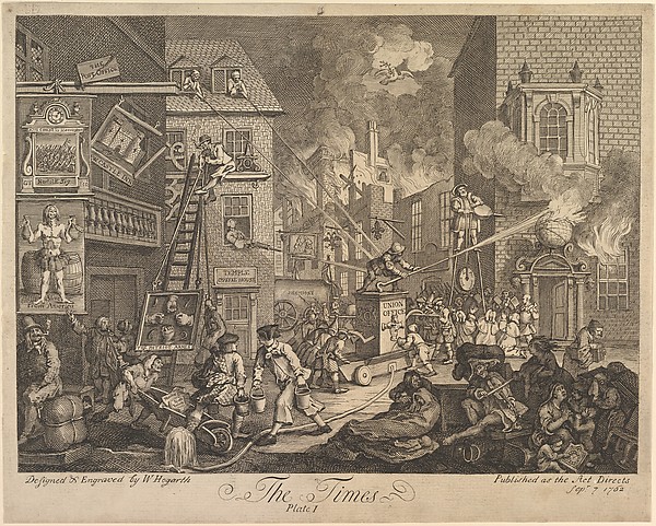 William Hogarth, The Times, Plate 1