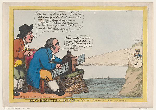 Thomas Rowlandson, Experiments at Dover or Master Charley's Magic Lanthorn