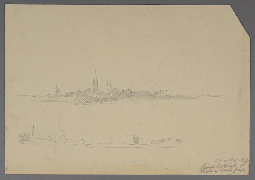 Karl Hagemeister, Zwei Ansichten von Werder/Havel (Altstadt), 1885/1894