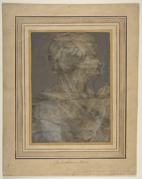 Rosso Fiorentino, Bust Of an Old Woman in Profile to Right