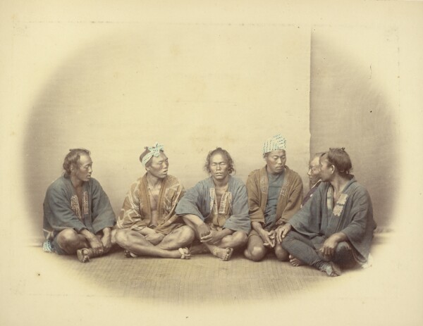 Felice Beato, [A Group of Japanese Indentured Workers]