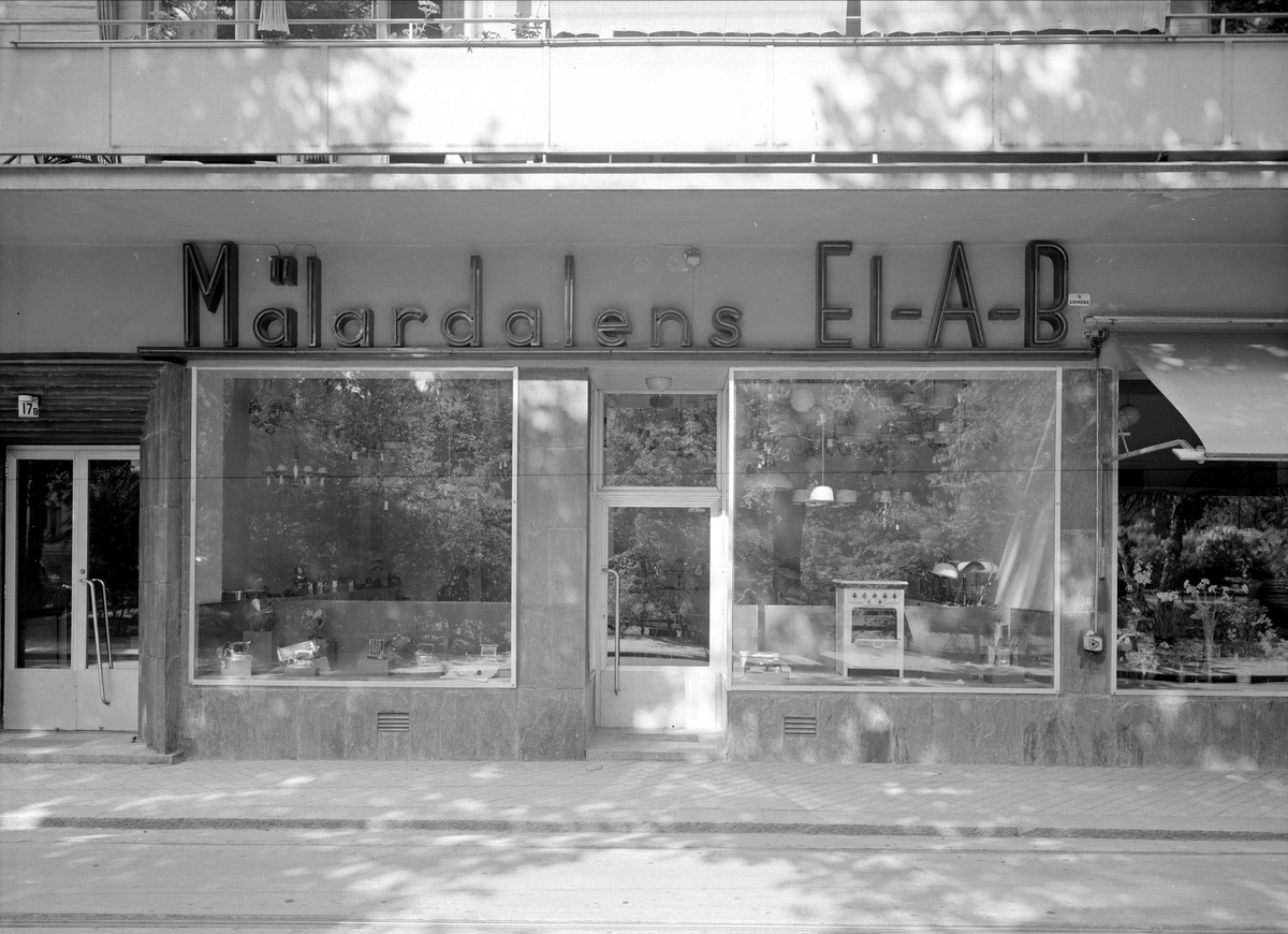 Paul Sandberg, Sign Window - Mälardalen El AB, Hervor District, Sysslomanst17, Uppsala June 1939