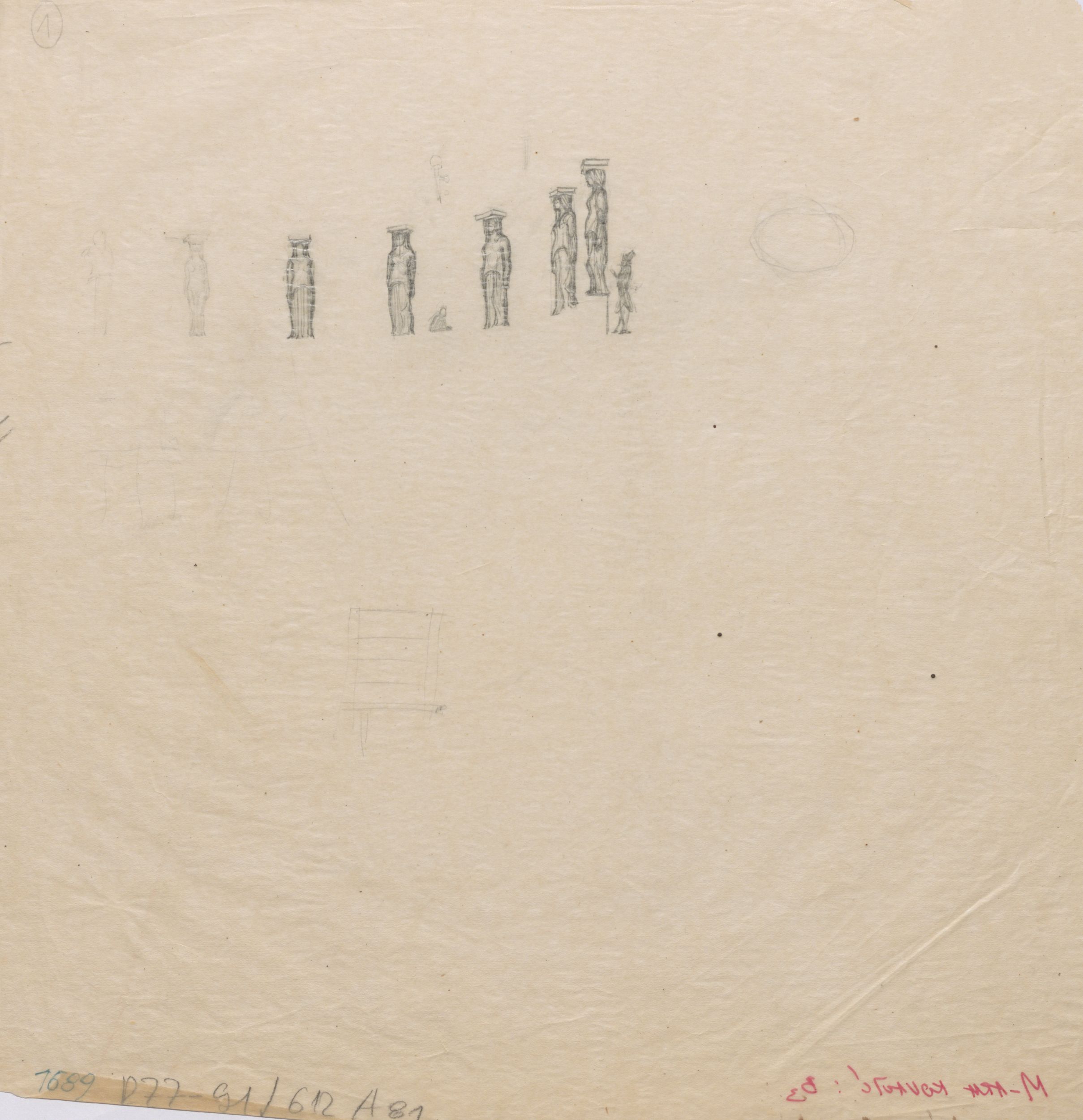 Viktor Kovačić, Palača burze, skica skulptura/kore