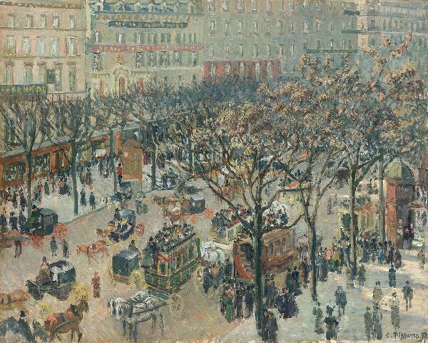 Camille Pissarro, Boulevard des Italiens, Morning, Sunlight
