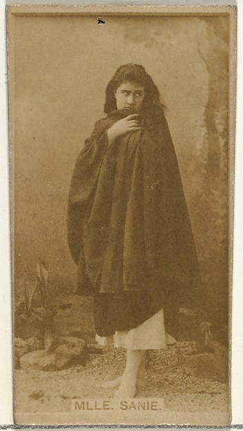 W. Duke, Sons & Co., Mlle. Sanie, from the Actors and Actresses series (N145-8) issued by Duke Sons & Co. to promote Duke Cigarettes
