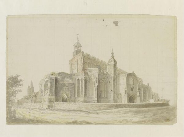 John Constable, East Bergholt Church: the exterior from the south west
