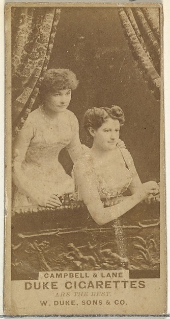 W. Duke, Sons & Co., Campbell & Lane, from the Actors and Actresses series (N145-7) issued by Duke Sons & Co. to promote Duke Cigarettes