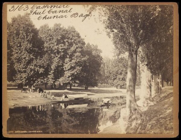 Francis Frith, Cashmere.  Dhul Canal.  Chunar Bâgh